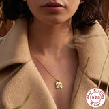 925 Silver Leaves Collarbone Necklace Choker