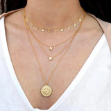 Bohemian Moon Necklace 925 Silver Gift for Women