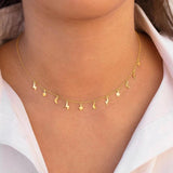 Bohemian Moon Necklace 925 Silver Gift for Women