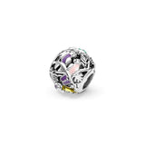 925 Sterling Silver Jungle Creatures & Leaves Charm Beads