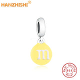 Food Series 925 Silver Beans Dangle Beads Charms Bracelet Making