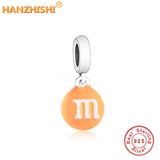 Food Series 925 Silver Beans Dangle Beads Charms Bracelet Making