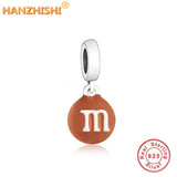 Food Series 925 Silver Beans Dangle Beads Charms Bracelet Making