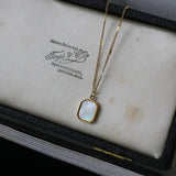 Vintage Hexagon Geometric Sequins Chain Necklace