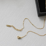 Vintage Hexagon Geometric Sequins Chain Necklace