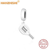 925 Silver Beach Tennis Dangle Charms Beads for Bracelet Necklace