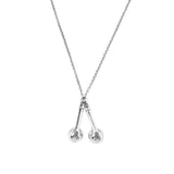 925 Silver Retro Long Chain Music Bluetooth Earphones Choker Necklace