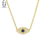 925 Silver Evil Eye Clavicle Chain Necklace High Jewelry
