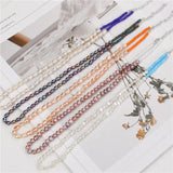 Pink Freshwater Pearl Chain Necklace Women Jewelry Orange Chocker