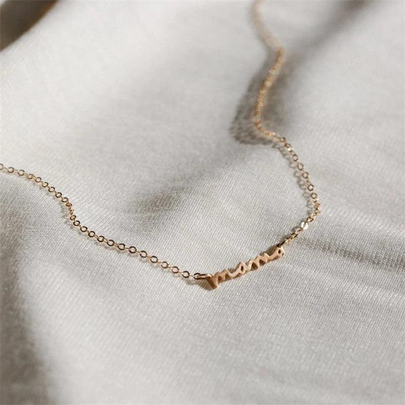 925 Silver Mama Chain Necklace - Mother's Gift