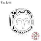925 Silver Zodiac Scorpio Bead for Charm Bracelet Necklace