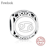 925 Silver Zodiac Scorpio Bead for Charm Bracelet Necklace