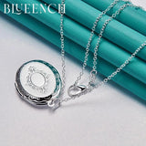 925 Silver Flip Pendant Necklace 16-30 Inch Chain for Women's Wedding Party