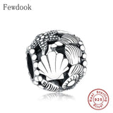 925 Silver Sea Shell Starfish Bead for Charm Bracelet