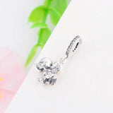 925 Silver Couple Boy Girl Love Kiss Hug Bead Charm Bracelet