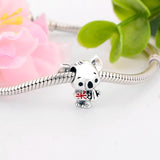 925 Sterling Silver Enamel Australia Flag Surfing Koala Bead