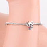 925 Sterling Silver Enamel Australia Flag Surfing Koala Bead