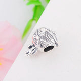 925 Silver Boy Skateboard Shirt Dress Bead Charm Bracelet