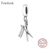 925 Silver Salon Hairstylist Charm Bracelet Bead