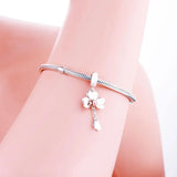 925 Sterling Silver Rose Ladybug Bead Pendant