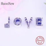 925 Sterling Silver Alphabet Letter A-Z Beads for Jewelry Making
