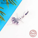 Ballet Girl Ballerina Pink Zirconia Stone Pendant Bead Fit Charm Bracelet