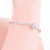 Zircon Crystal Bead Stopper Clip for Charm Bracelet