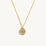 925 Silver Round Clavicle Chain Necklace for Women