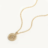 925 Silver Round Clavicle Chain Necklace for Women