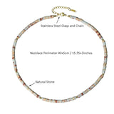 Yumfeel Stone Necklace 316L Stainless Steel Black Agate Malachite Amaz