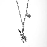 Sterling Silver Rabbit Charm Pendant Necklace for Women