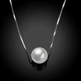 Freshwater Pearl Necklace 925 Silver - Wedding Charm Birthday Gift