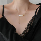 925 Silver Bead Charm Pendant Choker Necklace for Women