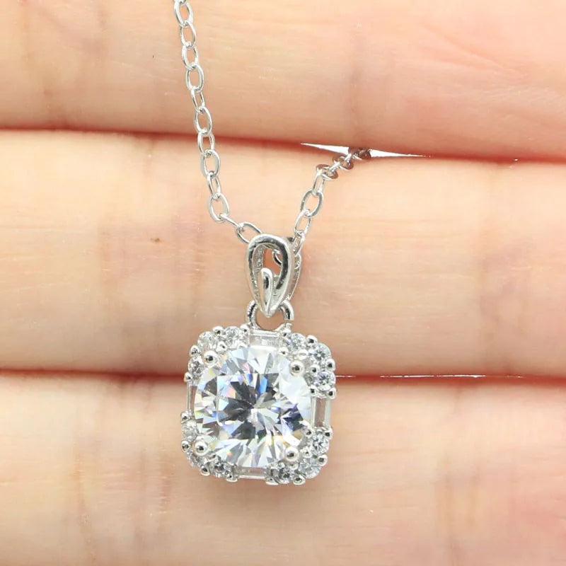 Sapphire Ladies Wedding Necklace 17-18inch
