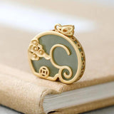 Natural Hetian Jade Elephant Xiangyun Pendant Necklace