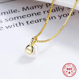 925 Silver Pearl Necklace Women's Collarbone Chain