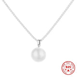925 Silver Pearl Necklace Women's Collarbone Chain