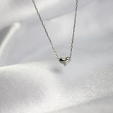 S925 Tiny Heart Necklace Heart Shape Pendant Gift