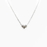 S925 Tiny Heart Necklace Heart Shape Pendant Gift