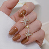 Zircon Star Short Clavicle Chain Necklace
