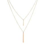 925 Silver Long Layer Necklace Female Niche Pendant Jewelry