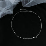 S925 Sterling Silver Tassel Neck Chain Student Jewelry