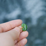 Silver Inlaid Hetian Jade Yuanbao Pendant Necklace Retro Charm Women's Jewelry