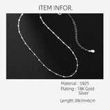 925 Silver Chains Side Chain Jewelry For Women Necklace