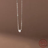 925 Silver Heart Necklace for Women, Chain Jewelry, Elegant and Stylish Design