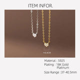 925 Silver Heart Necklace for Women, Chain Jewelry, Elegant and Stylish Design