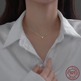 925 Silver Heart Necklace for Women, Chain Jewelry, Elegant and Stylish Design