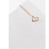 Heart-Shaped Silver Chain Necklace for Women