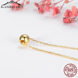 925 Sterling Silver Coin Beaded Necklace for Women Girls