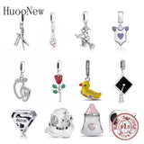 925 Sterling Silver Baby Pacifier Beads for Charms Bracelet